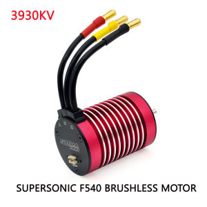 SURPASS HOBBY | Supersonic V2 F540 F550 Brushless Motor 4370/3930/3800/3600/3100KV 3.175mm Shaft W/Temp Sensor Port for 1/10 Tamiya RC Car Parts