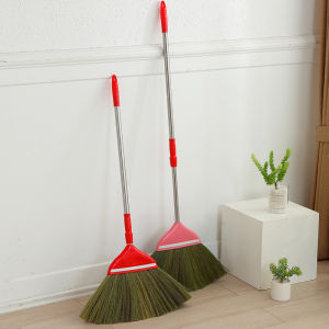 Retractable Broom Household Dustpan Set Natural Mango Broom Combo Sweeping Broom Hair Weeping Gadget Dust