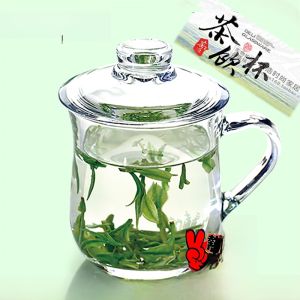 Xanh Lá Cốc Trà Thủy Tinh Apple Có Nắp Và Tay Cầm Sử Dụng Tại Nhà Cốc Uống Nước Hình Tròn Chịu Nhiệt Cốc Nước Phong Cách Châu Âu