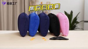 3 in 1 Travel Kit Set Essential Accessories Neckpillow Anti Noise Earplug Sleeping Eye Cover Barang Travel Bantal Leher