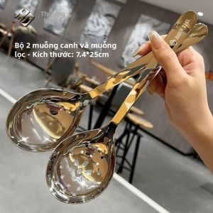 PINSHANGZUO | Muỗng Soup Inox Dài Tay Cứng Cấp Thực Phẩm