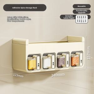 BAOJIAWANG | Multi-functional Wall-mounted Condiment Rack Organizer