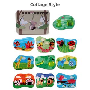 Large Piece Educational Puzzle for Toddlers 2 Pieces