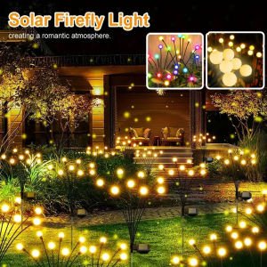 Solar Firefly Light Outdoor Waterproof Solar Garden Lamp Ground Plug-in Lighting for Courtyard Christmas Decoration