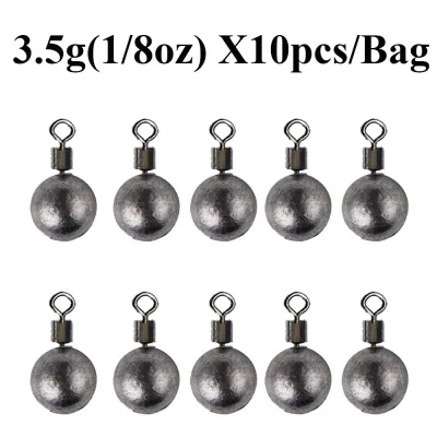 10pcs/Lot Fishing Weights Sinkers 3.5g 5g 7g 10g 14g 20g Fishing Sinker Carp Fishing Tackle Accessories