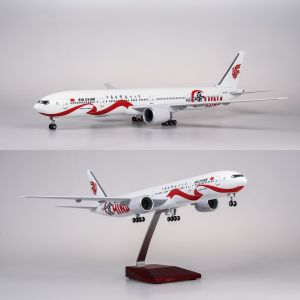 1/157 Large Scale 47cm Air China Love B777 Resin Airplane Model Toys Kit with Stand For Collections Displays or Adult Gift