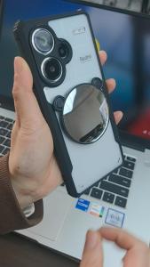 NANU for ZTE Nubia Neo 2 5G Phone Case MagSafe Magnetic Selfie Mirror Casing Transparent Acrylic Four Corner Shockproof Camera Lens Protection Slim Thin Cover