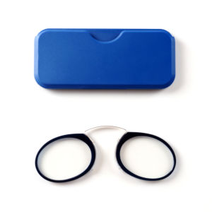 Nose Clip-On Reading Glasses Mirrorless Leg Design Lightweight to Wear Can Be Pasted to Retract Mobile Phones Easy to Carry +100-+350 for Men and Women