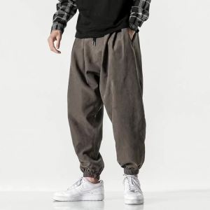 New Autumn Mens Black Pants Hip Hop Streetwear Fashion Jogger Harem Trousers Man Casual Sweatpants Male Pants Big Size M 5XL