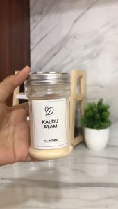 Toples Bumbu Dapur Tabung 150ml tutup aluminium silver free label
