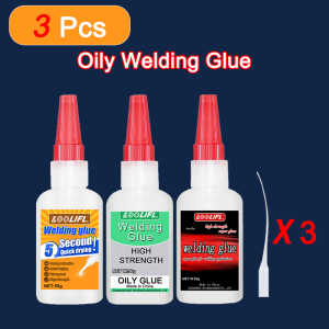 Super Extra-Strong Glue 689 High-Strength Oily Welding Glue Instant Adhesive - General Purpose Glue For Toy and Furniture Joining - Suitable for Metal Glass Rubber Wood Plastic