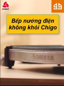 Bếp nướng điện không khói Chigo công suất 1800W nướng nhanh chống dính đa năng