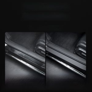 Volvo XC60 XC90 S60 S90 Car Accessories Anti-Feet Protection Threshold Strip Leather Material Simple Style Support Installation