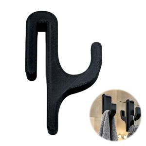 Bathroom Shower Hook For Glass Doors 3D No-drilling Space-saving Multi-functional Hanger For Clothes Towel Bathrobes Organizer