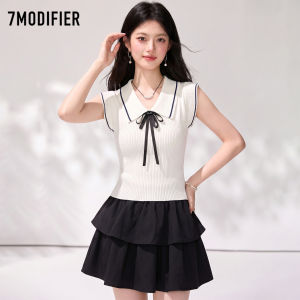 7.Modifier | Áo Thun Phong Cách Trường Học Màu Đối Chọi Cổ Áo Đẹp