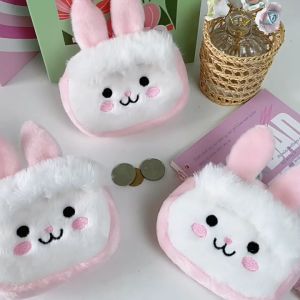 Dompet Koin Gantungan Kunci Keychain Boneka/Dompet Koin Multifungsi Aesthetic Boneka Korea Motif Kelinci Rabbit