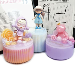 Crystal Drip Glue Pen Holder Mirror Surface DIY Shapeable Storage Box Cap Stripe Pattern Fashion Jewelry Accessories