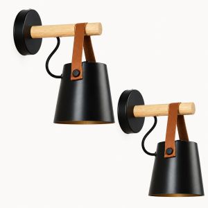 Đèn Treo Tường LED Hiện Đại JOYINLED Màu Đen/trắng E27 Phong Cách Bắc Âu Cho Phòng Ngủ Phòng Khách Nhà Bếp - Thiết Kế Đơn Giản Thân Đèn Bằng Sắt