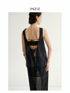 INSIS FEMME | See-Through Thin Backless Camisole-Style Vest