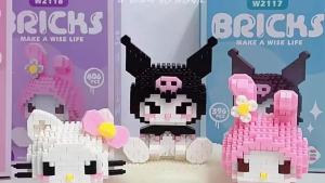 Anime Character Building Blocks Figure Ornament DIY Assembled Bricks Model Educational Puzzle Toy Birthday Gift for Children