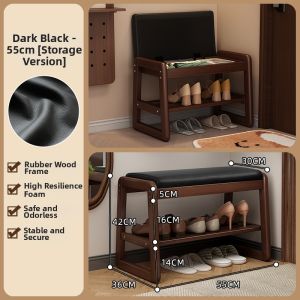 ZHUSHANXIA | Multi-function Entry Shoe Storage Bench