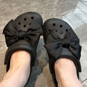 Black Butterfly Knot Shoe Buckle Accessory for Crocs Clog Shoes Carolls Shoe Decorative Buckle Accessories