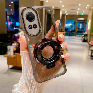 Ốp lưng cho Samsung A17 A07 LTE cho Ssamsung Galaxy A36 A56 A16 Samsung A26 5G 4G Ốp điện thoại chống sốc ống kính máy ảnh bảo vệ Giá đỡ nhẫn Ốp lưng nhựa TPU mềm mạ linh hoạt trong suốt