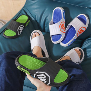 Summer Mens Comfortable Thick Bottom Slip-On Slippers Soft Bottom Bathing Anti-Slip Slippers Home Use Sport Casual Shoes