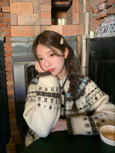 imimtuan | Áo Sweater Dân Tộc Retro Rộng Rãi