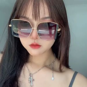 AIFASOON แฟชั่นสแควร์เนาผู้หญิงกรอบใหญ่ แว่นกันแดดเทรนด์ แว่นกันแดดสำหรับสุภาพสตรี