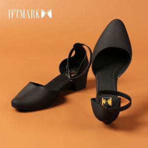 IFTMARK รองเท้าแตะผู้หญิง รองเท้าคัชชูหัวแหลม ส้นเตารีด รองเท้ายางคัชชู รุ่นรัดส้น ส้นตึกสำหรับผู้หญิง แบบซิลิโคน ยืดหยุ่น ไม่กัดเท้า ใส่สบาย[ส่งเร็วพิเศษ]