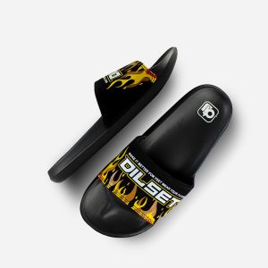 Dilset - Flames Black | Sandal Slop | Sandal Slide | Sandal Slide Pria | Sandal Murah | Sandal Original