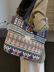 JIFANPAUL | Large Capacity Retro Fashionable Shoulder Crossbody Tote Bag
