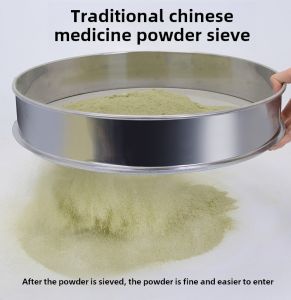 Stainless Steel Standard Sieve for Grinding Chinese Medicinal Herbs Fragrant Powder Fine Flour Experiment Sieve Filter Mesh