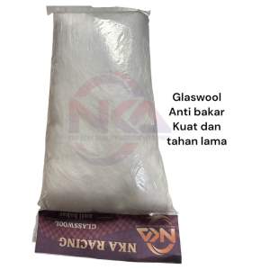 Gaspul glaswool anti bakar gasspul racing putih anti bakar