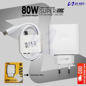 CHARGER CASAN REALME 80W FAST CHARGING SUPERVOOC TYPE C GAN TECH