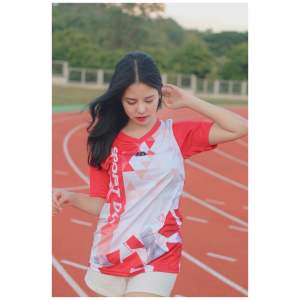 เสื้อกีฬาพิมพ์ลายราคาถูกผ้านิ่มใส่สบาย