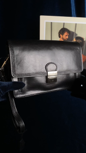 Clutch Cầm Tay Nam Bằng Da Thật Màu Đen - Gianni Conti - Sản Xuất Thủ Công Tại Ý_912132