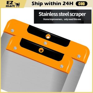 【Fast Shipping】 6/8/10Inch Stainless Steel Putty Knife Putty Scraper Plaster Shovel Filling Spatula for Wall Decoration Hand Tools Paint Tool Paint Blades Floor Tile Plaster LZC-Plaster-Scraper