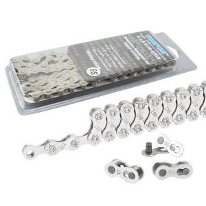 6-7-8/9/10 Speed Road Bike Chain Anti-corrosive Variable Speed Chain Silver Electroplated Bike Chain Master Links for Road Bikes