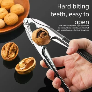 Stainless Steel Nutcracker Pine Pecan Hazelnut Pliers Quick Walnut Cracker Nut Cracker Sheller Opener Tool Household