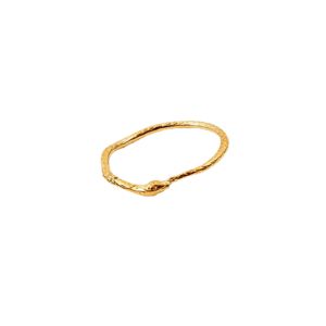 蛇年 Small Snake Texture Gold Ring • Waterproof Non-Fade Tarnish • 18K Gold Plated 316L Stainless Titanium Steel Fashion Jewelry For Women Men RG427