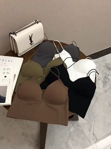 Bra Wanita Dengan Span Comfortable V Front Women Bra with Fixed Sponge Breathable Fabric Sling Fashion Clothes Underwear