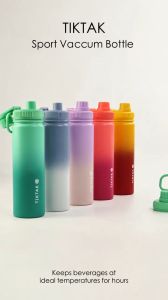 Tiktak Stainless Steel Tumbler Vacuum Insulated Thermos Flask with Boot & Paracord Handle | Hot & Cold Bottle 750ml