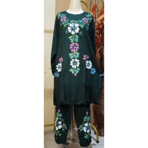 setelan tunik lukisan 3D CP/LP