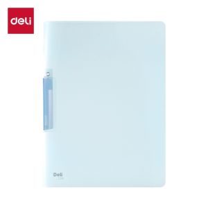 deli | Rotary File Folder Side Opening Clip PP Material Transparent Pages 10pcs