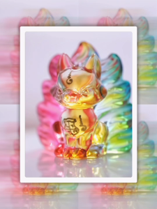 เทพจิ้งจอกรวยล้นฟ้า 🦊💰 ครูบาแบ่ง · ครูบาเทวฤทธิ์ Fox God of Abundance Amulet | 狐仙旺财护身符
