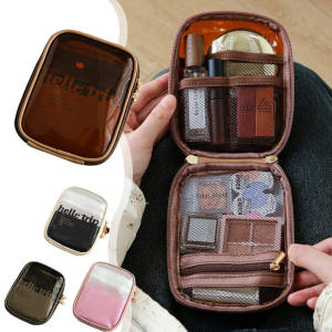 Waterproof Cosmetic Bag Travle Makeup Pouch Portable Organizer Oilproof Lipstick Bag Small Bag With Zipper For Women