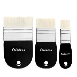 3 Sizes Flat Paint BrushesNylon Bristle Oil Paint BrushesProfessional Artist Brush for Acrylic Watercolor Gouache Painting