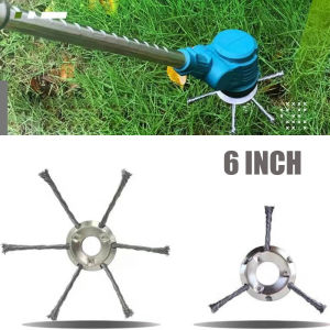 6Inch Steel Wire Grass Trimmer Head Universal Weed Brush Blade Replacement Break-Proof Wired Round Edge Weed Trimmer